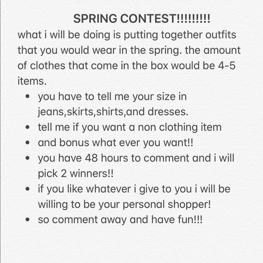 spring mystery clothing box